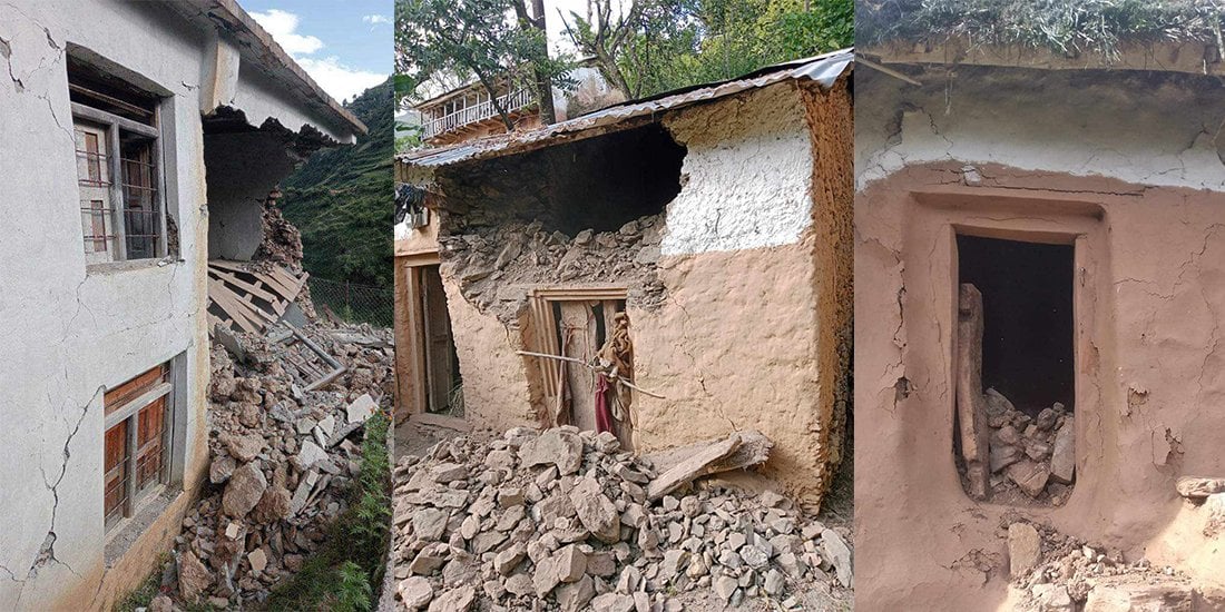 चैनपुर केन्द्रविन्दु भएर आएको भूकम्पका कारण छ जना घाइते image