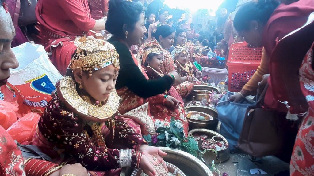 नेवारी बालिकाको सामूहिक बेलविवाह