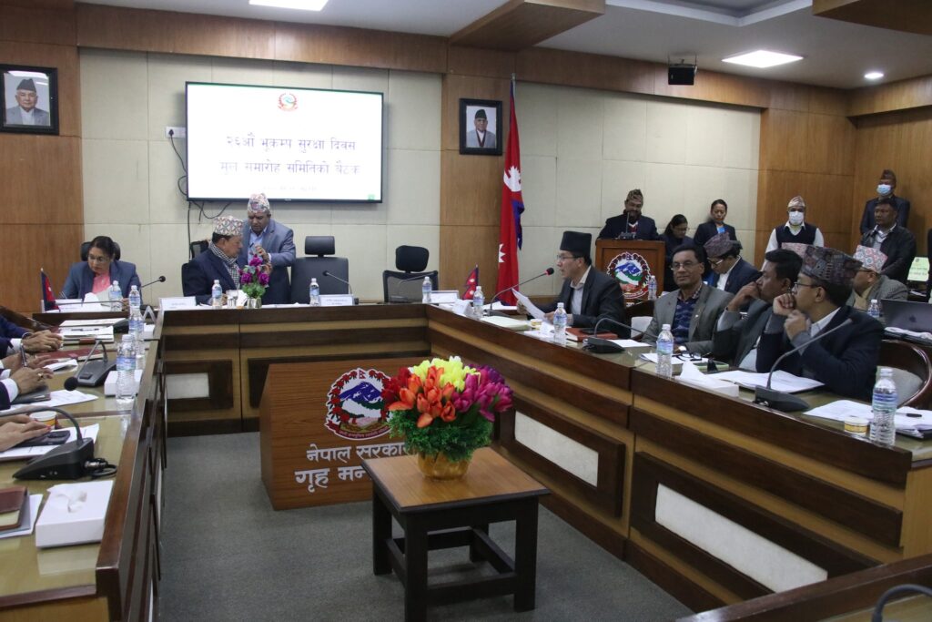 २६ औं भूकम्प सुरक्षा दिवस चन्द्रागिरी नगरपालिकामा आयोजना गर्ने निर्णय