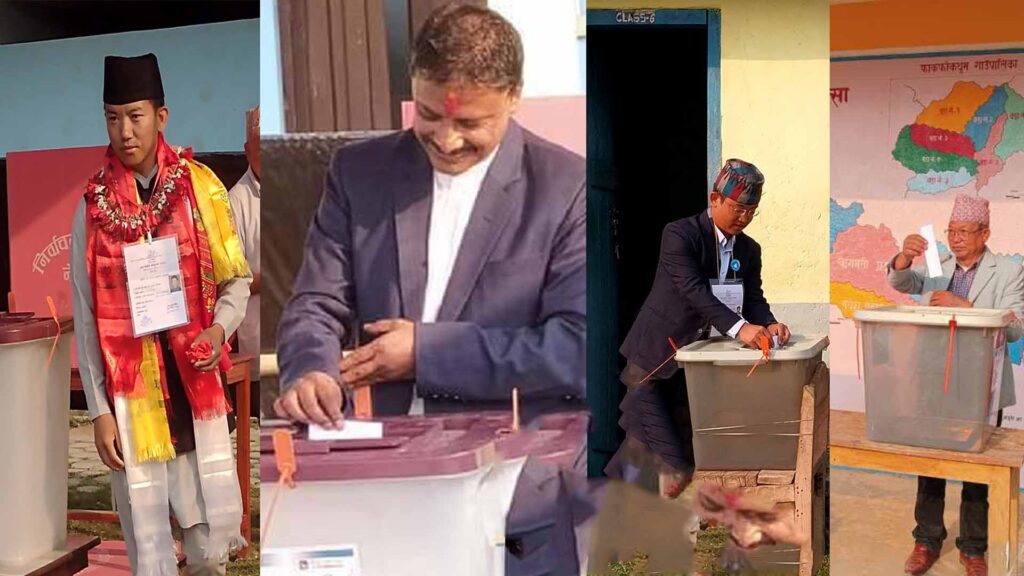 उपनिर्वाचनः इलामका उम्मेदवारले गरे मतदान