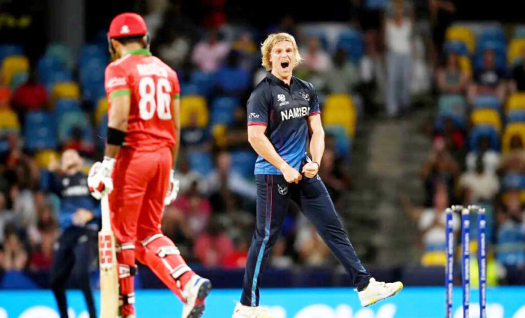 टी–२० विश्वकप क्रिकेट : नामिबियाको विजयी सुरुवात, सुपर ओभरमा ओमान पराजित
