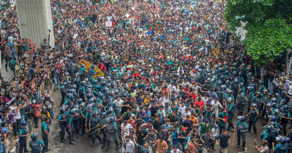 आफ्ना नेतालाई रिहा नगरे आन्दोलन फेरि चर्किने बङ्गलादेशका विद्यार्थी सङ्गठनको चेतावनी