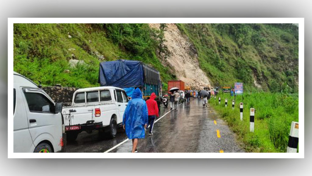 वर्षाले सडक बगाउँदा कालिगण्डकी करिडोर अवरुद्ध