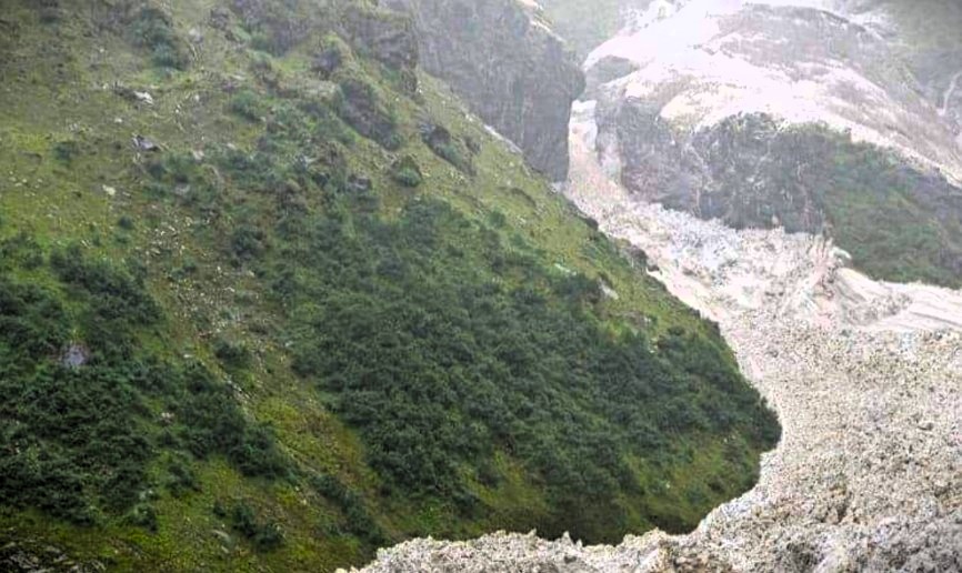 मुस्ताङमा पुनः गयो हिउँपहिरो, बोक्सीखोला थुनियो image