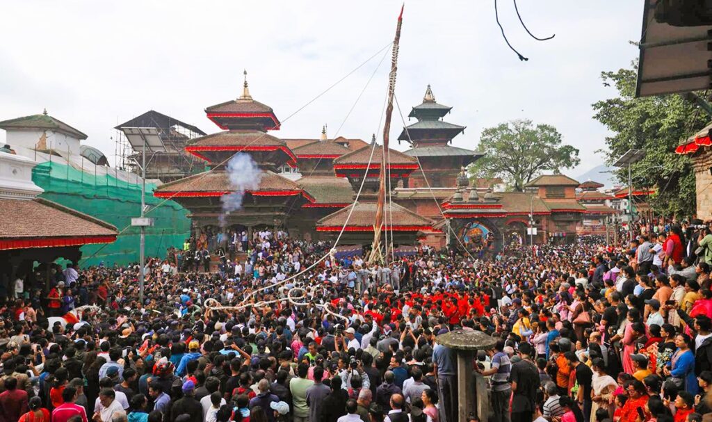 उपत्यकामा सुरु भयो इन्द्रजात्रा