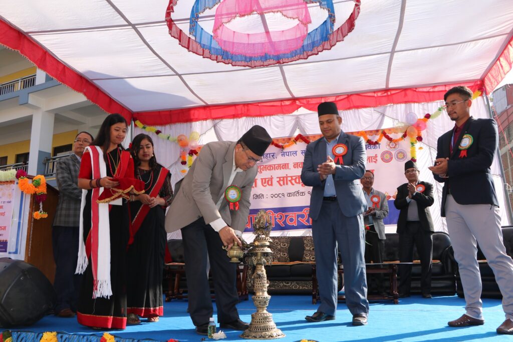 वागीश्वरीमा शुभकामना आदानप्रदान तथा विद्यार्थीहरुलाई स्वागत
