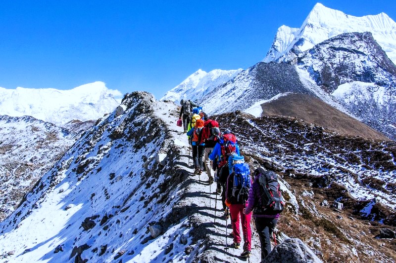 चिसो बढुयोः सगरमाथा छोड्दै विदेशी पर्यटक