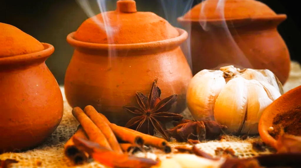 माटोको भाँडोमा पकाको खाना कत्तिले खानु भयो ?