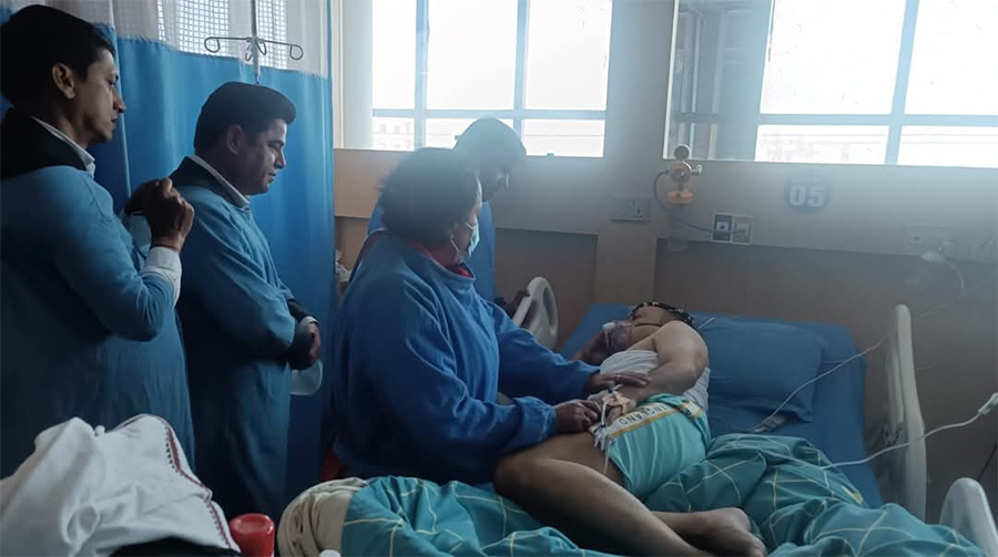 धनगढीका मेयर उपचारका लागि दिल्ली रेफर