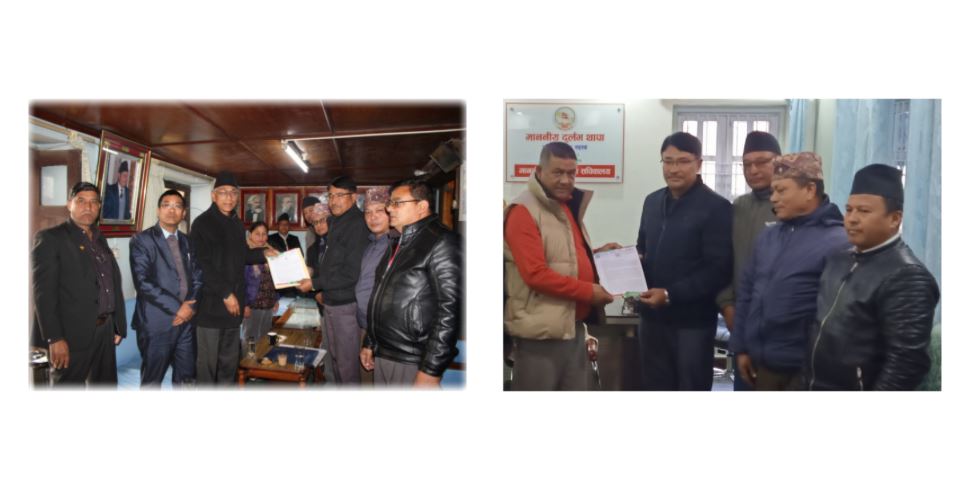 भक्तपुरका दुई सांसदलाई भक्तपुर जिल्ला बचत तथा ऋण सहकारी संघको ज्ञापनपत्र