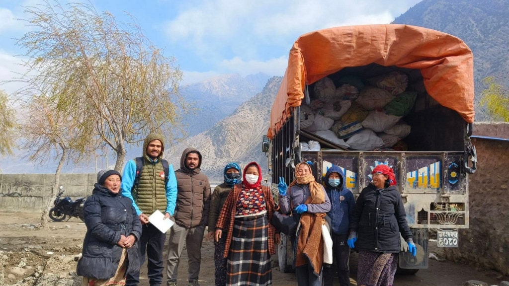 मुस्ताङमा सिसा, धातु र प्लास्टिकजन्य फोहर व्यवस्थापन अभियान