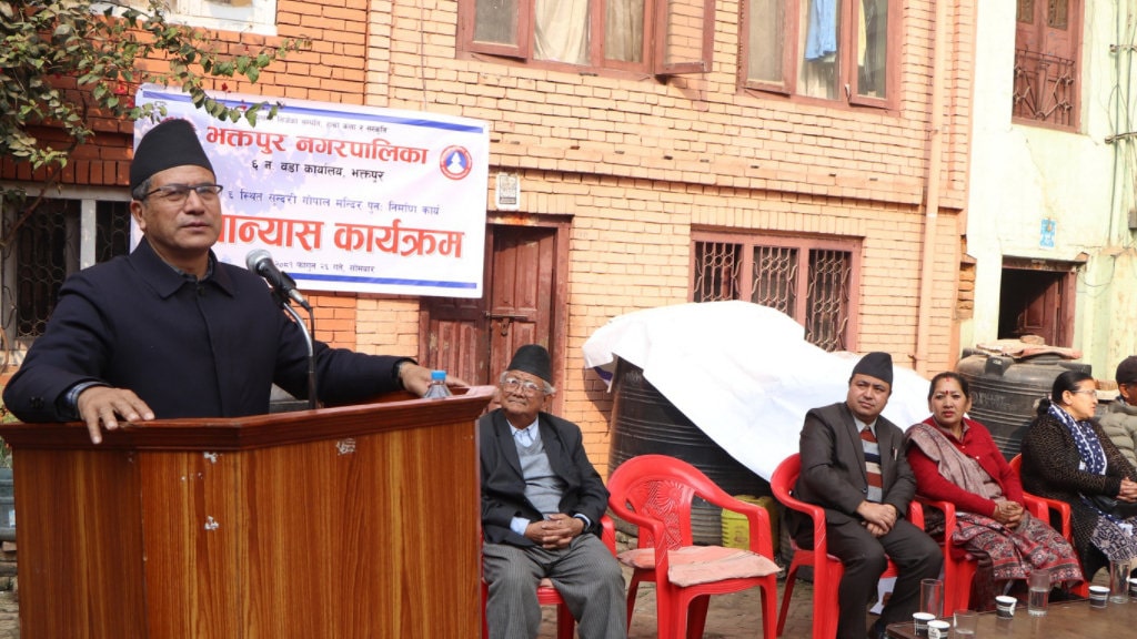 चोछेँस्थित सुन्दरी गोपाल मन्दिर शिलान्यास