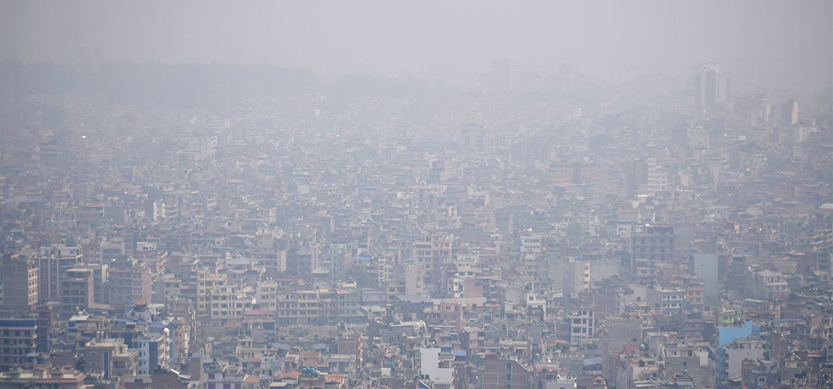 काठमाण्डौ उपत्यकामा वायु प्रदूषण उच्च स्तरमा पुग्याे image