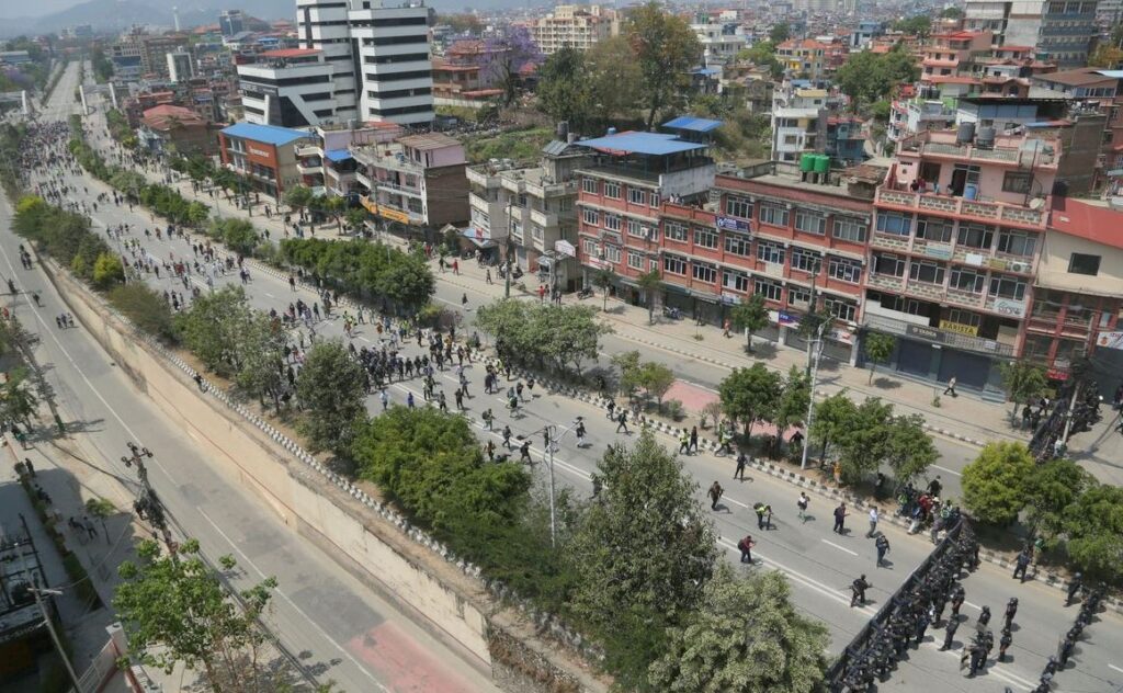 राप्रपाको प्रदर्शन सम्पन्न, नेताहरू पक्राउ, पार्टी कार्यालयमा आकस्मिक बैठक