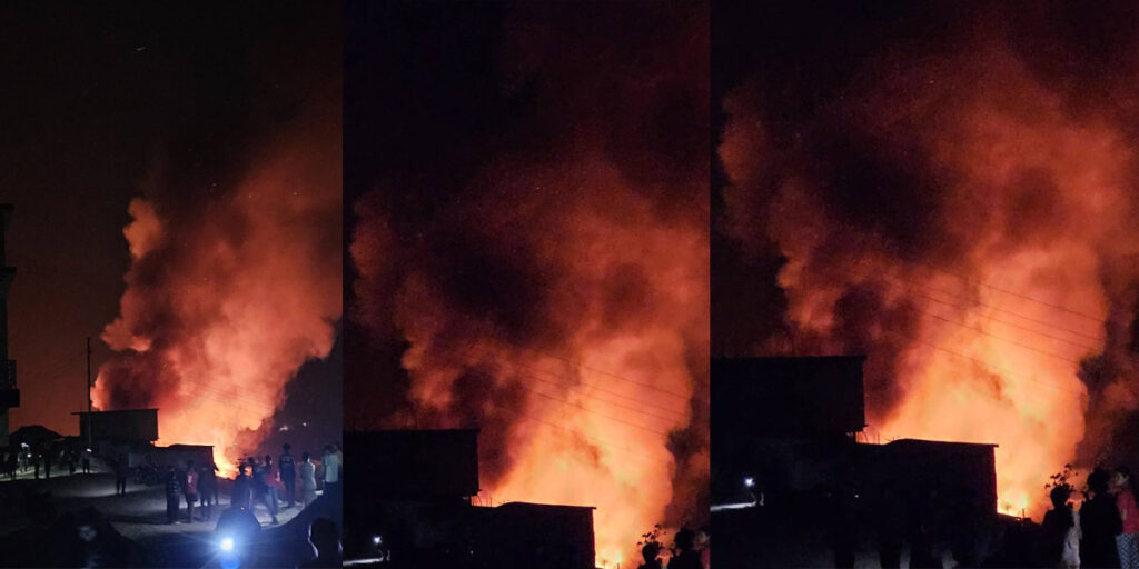 अछामको जयगढ बजारमा भीषण आगलागी : २७ घर जले, ७ करोडभन्दा बढी क्षति