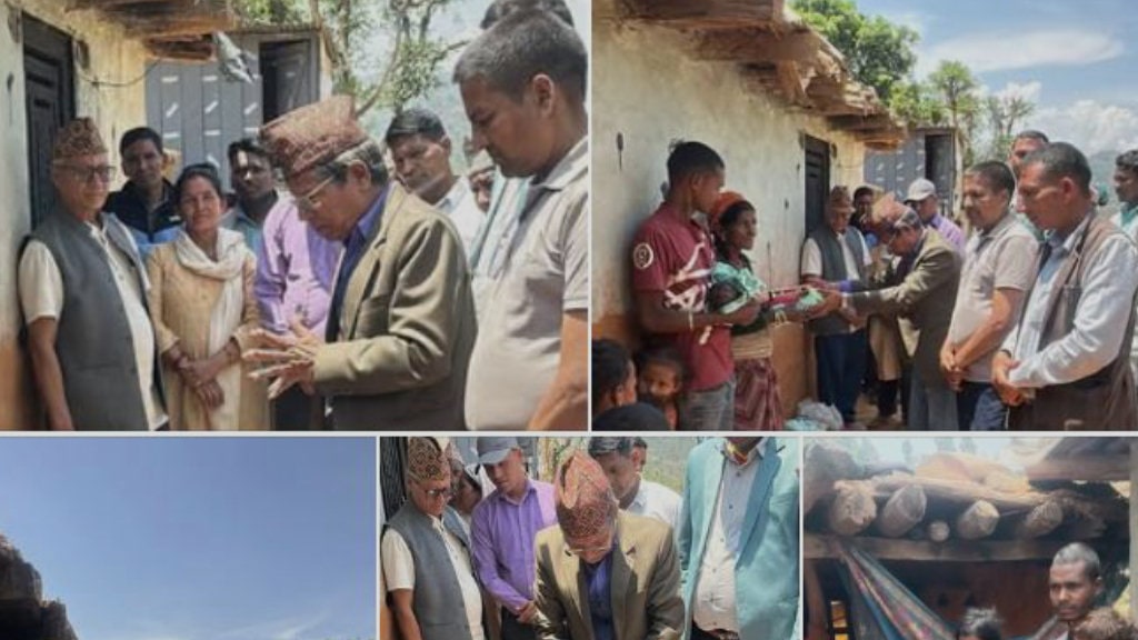 भारतमा ज्यालामजदुरी गर्न गएका हरिबहादुर नेपालीको परिवारमा शोक: आठबीस नगरपालिकाको तर्फबाट सहयोग