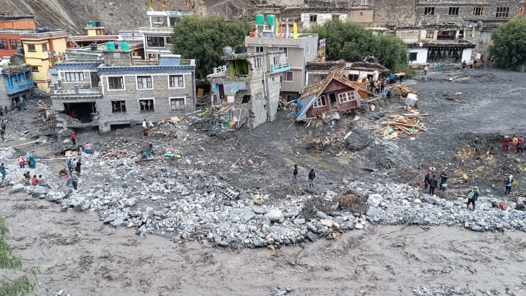 मुस्ताङको कालीगण्डकीमा गेग्य्रानको बाढी, बस्तीमा क्षति