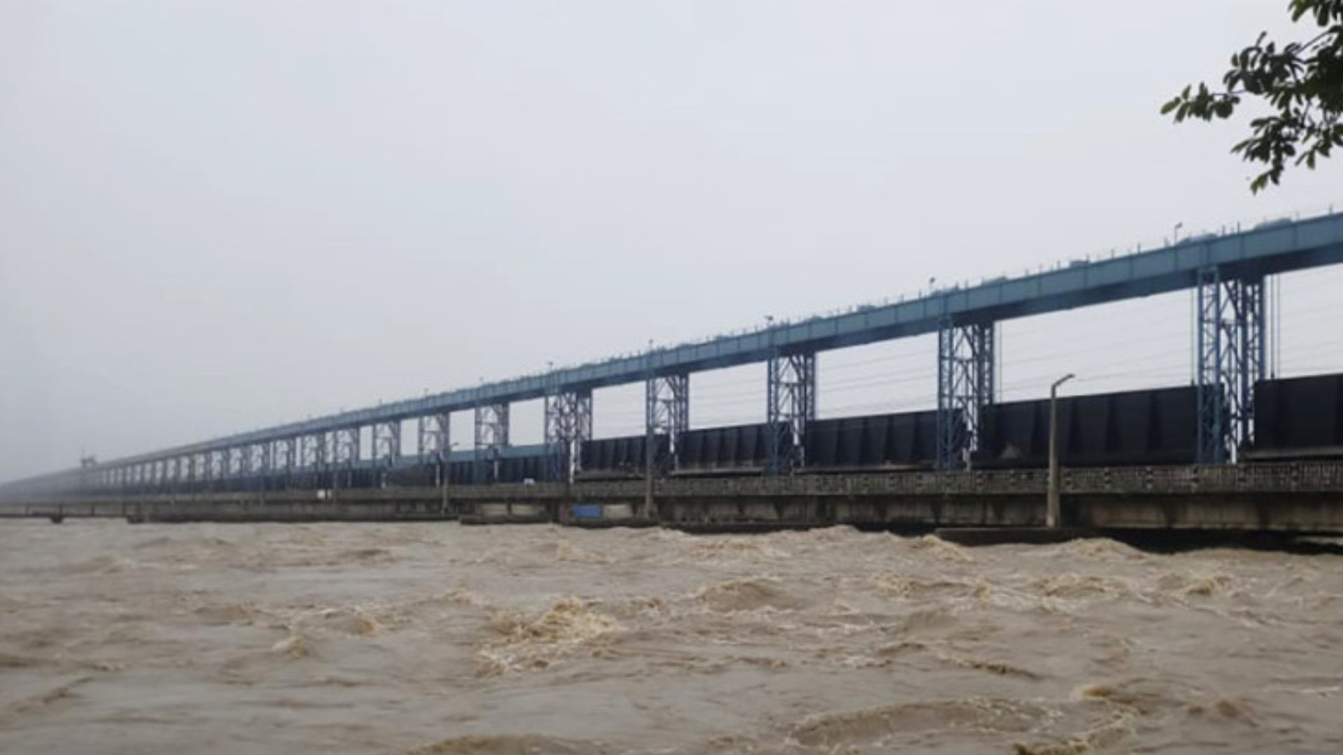 सप्तकोशी उर्लियो: कोशी ब्यारेजका ५० गेट खोलिए, तीन रातो बत्ती बल्यो image