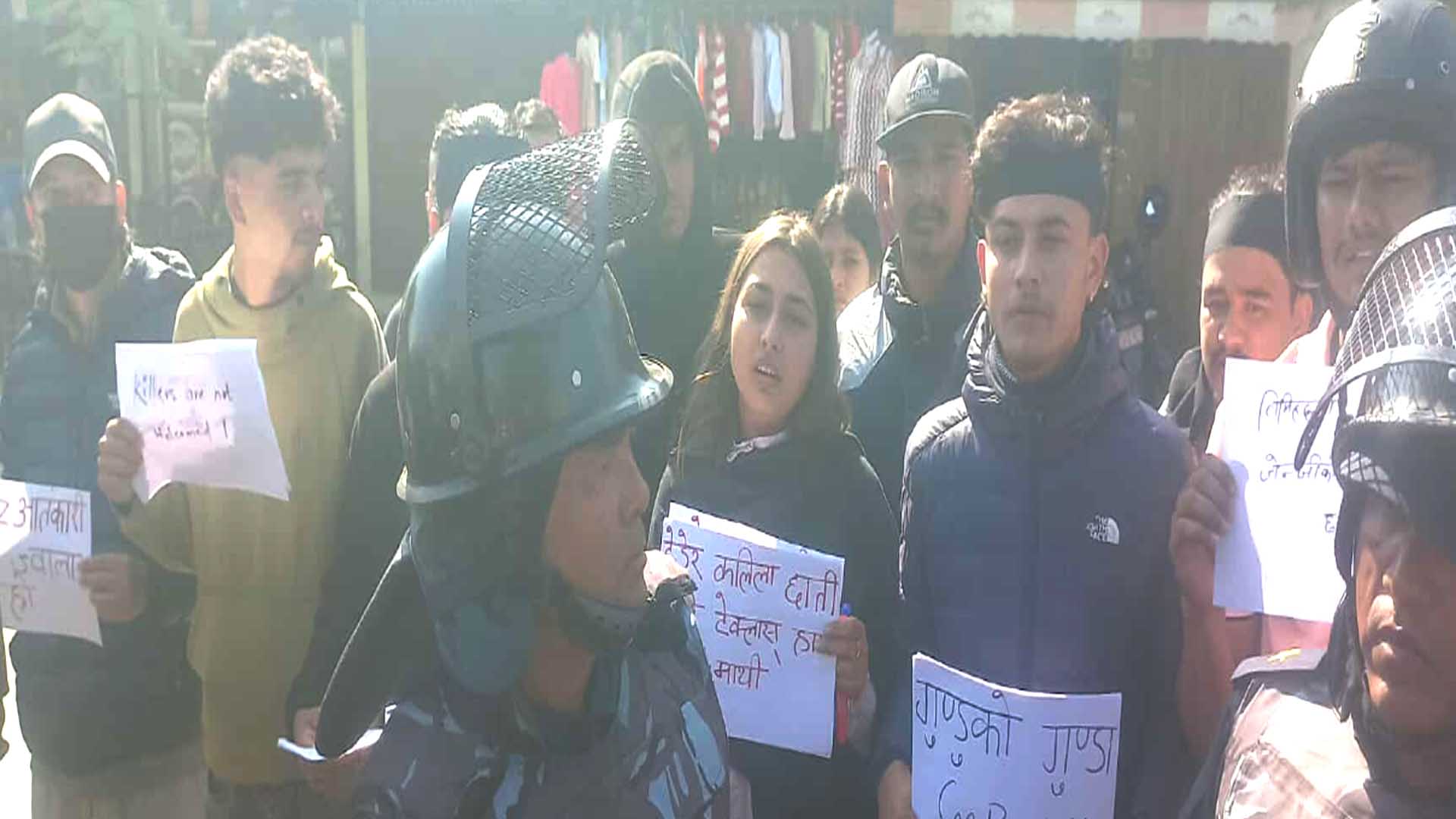 धनगढीमा महेश बस्नेत आगमनअघि जेनजीको सडक प्रदर्शन, सुरक्षा कडा image