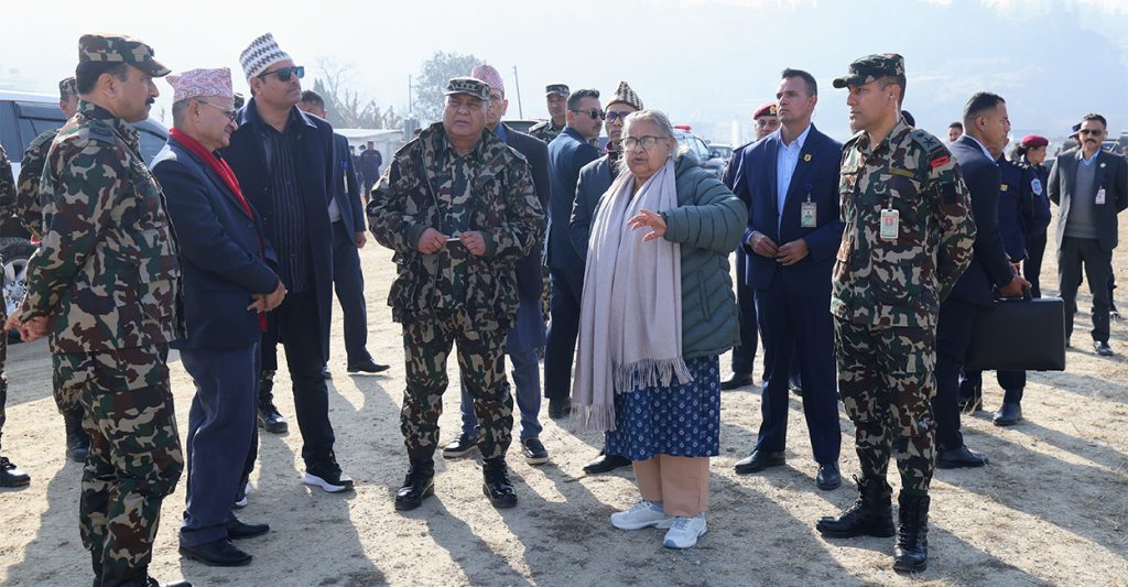 प्रधानमन्त्री सुशीला कार्कीद्वारा काठमाडौं–तराई द्रुतमार्ग निरीक्षण, छिटो काम सम्पन्न गर्न निर्देशन