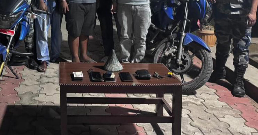 सुनसरीमा गैडाको खागसहित चार जना पक्राउ, अवैध कारोबार पर्दाफास