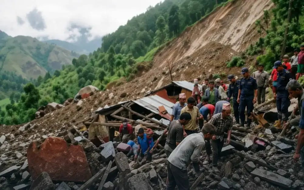 रोल्पा पहिरो अपडेट : चार जनाको सनाखत, नौ जना बेपत्ता