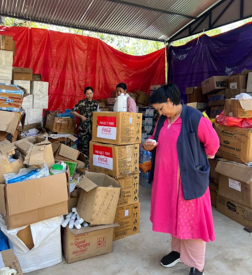 नुवाकोट बाढी, डा. सुमित्रा गौतम, बागमती प्रदेश स्वास्थ्य मन्त्रालय, त्रिशूली अस्पताल, अस्थायी बर्थिङ सेन्टर, EBHSC, आकस्मिक स्वास्थ्य सेवा,