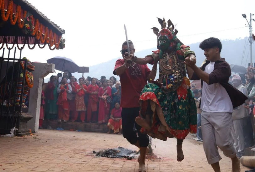 दसैँको सट्टा खोकनामा सिकाली जात्राको रौनक, जोगिँदै मौलिक संस्कृति